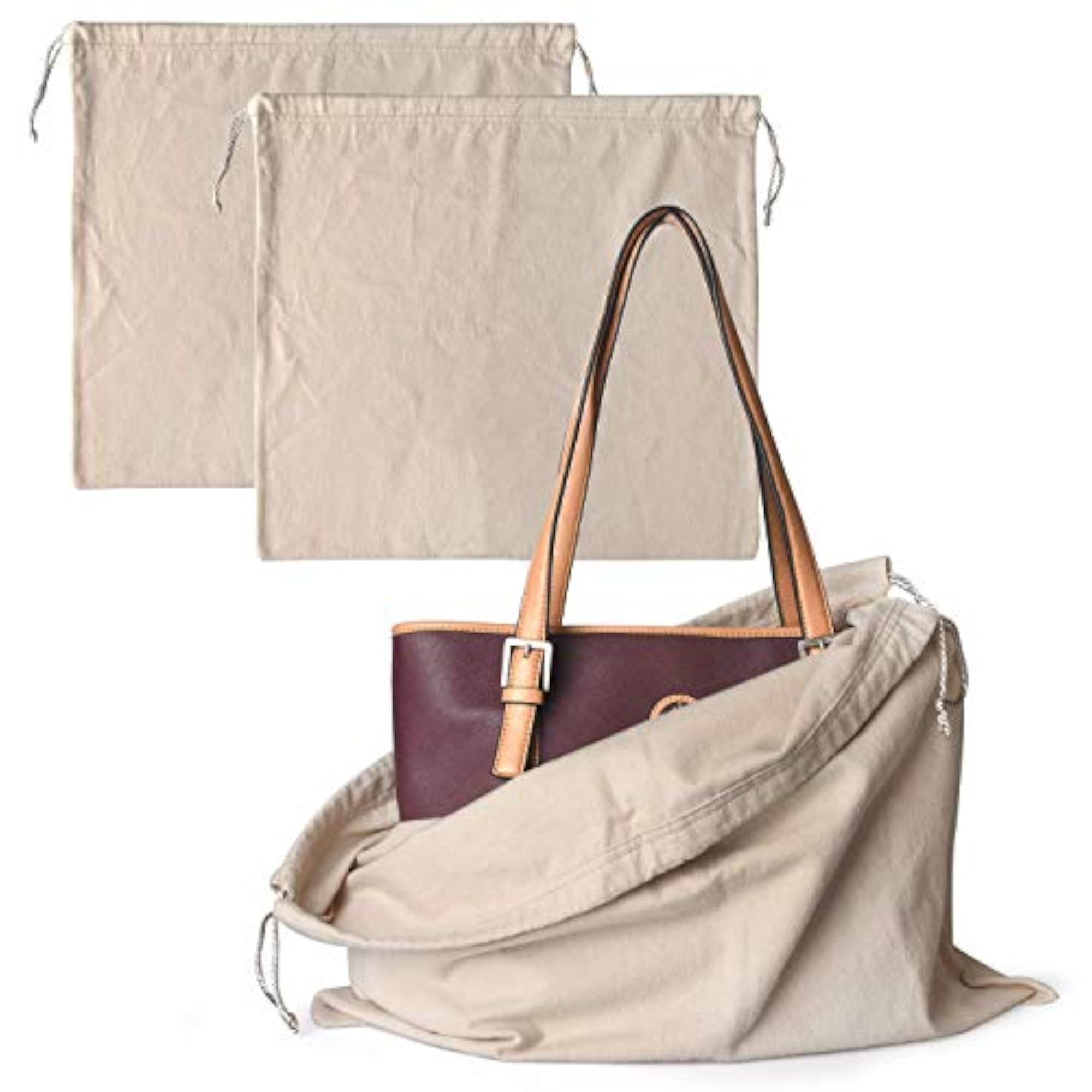 Dust Cover Storage Bags Purified Cotton Flannel with Drawstring Pouch